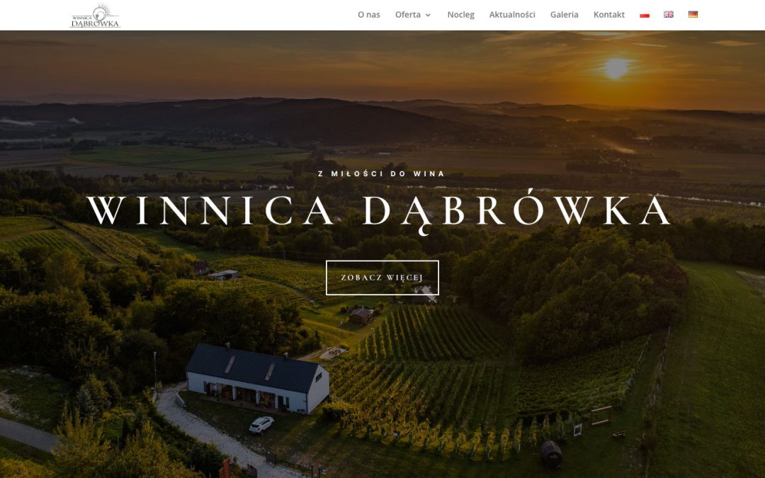 Strona internetowa – Winnica Dąbrówka